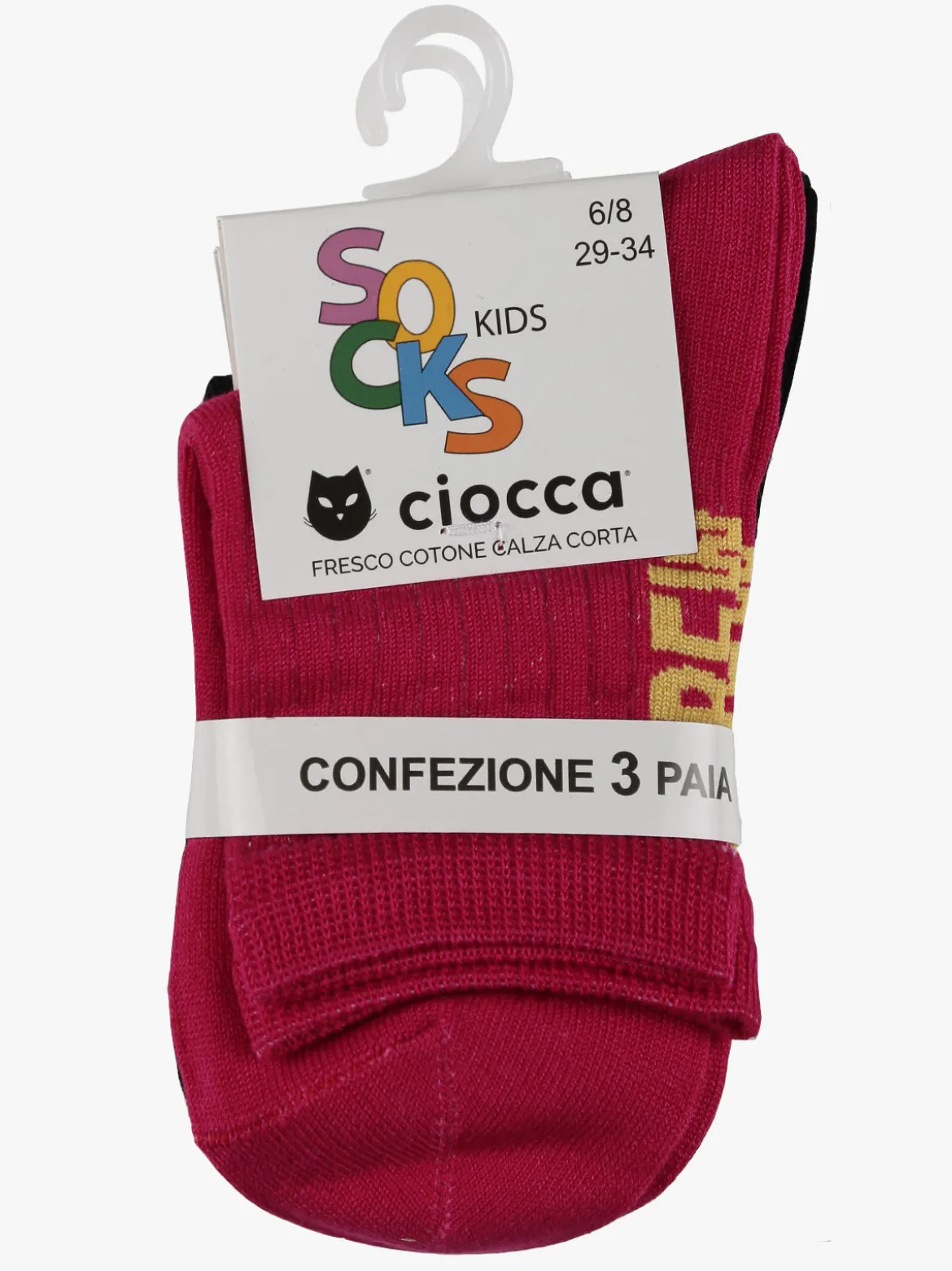 Ciocca Calze corte da bambina 3 paia