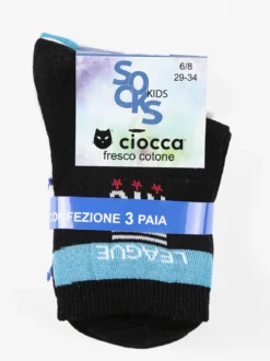 Ciocca Calze corte da bambino in cotone. Confezione da 3 paia