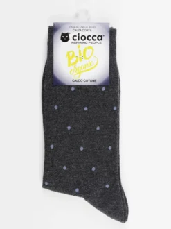 Ciocca Calze corte uomo a pois in caldo cotone