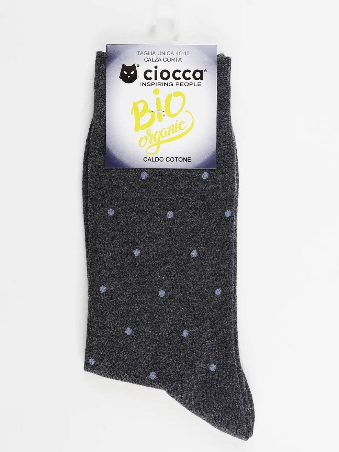Ciocca Calze corte uomo a pois in caldo cotone