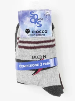 Ciocca Calze da bambino 3 paia in caldo cotone