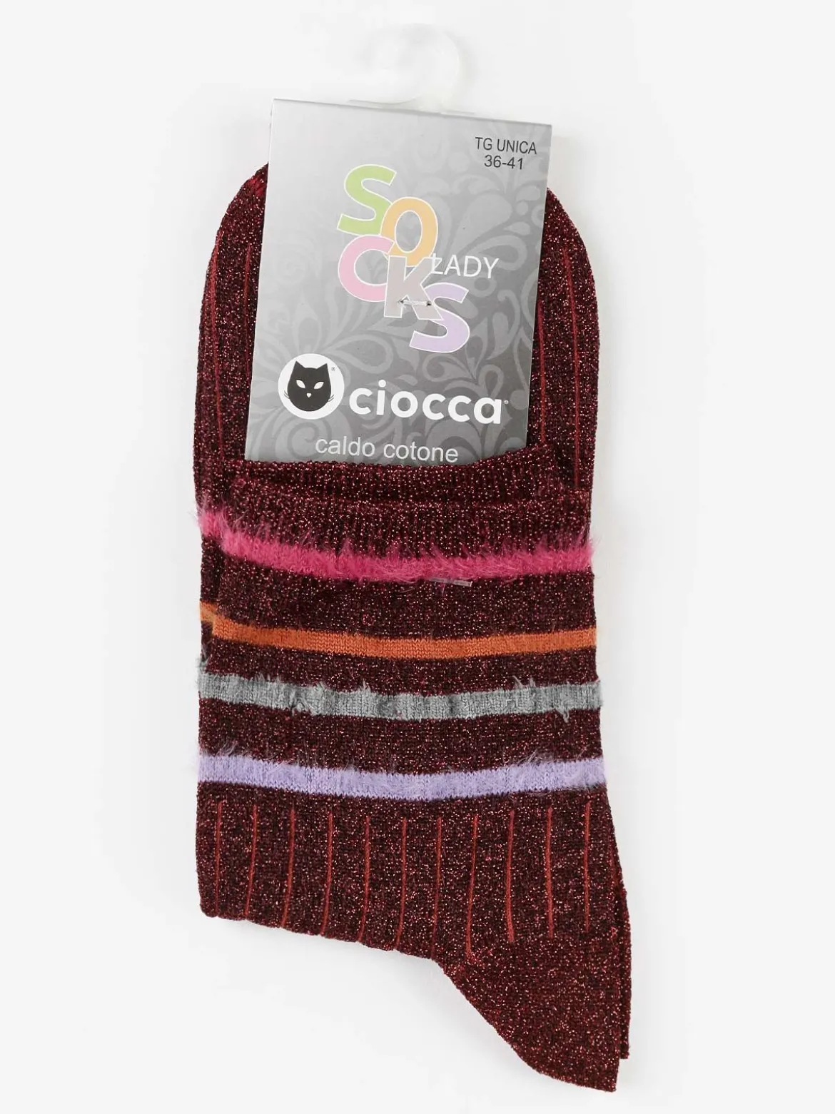 Ciocca Calze donna lurex in caldo cotone