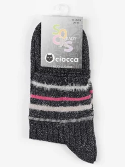 Ciocca Calze donna lurex in caldo cotone