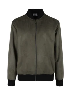 Close-Up Giacca da uomo scamosciata con zip