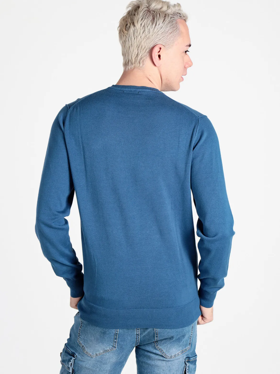 Close-Up Pullover girocollo da uomo in maglia