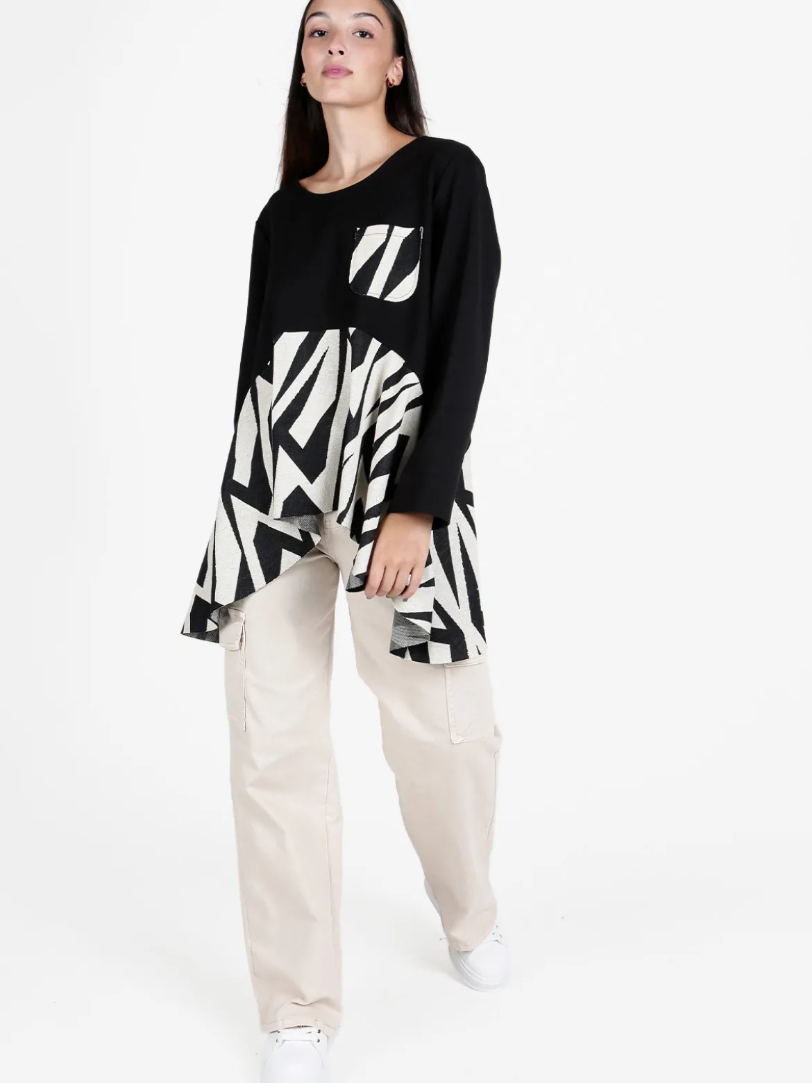 158c Maxi maglia donna oversize