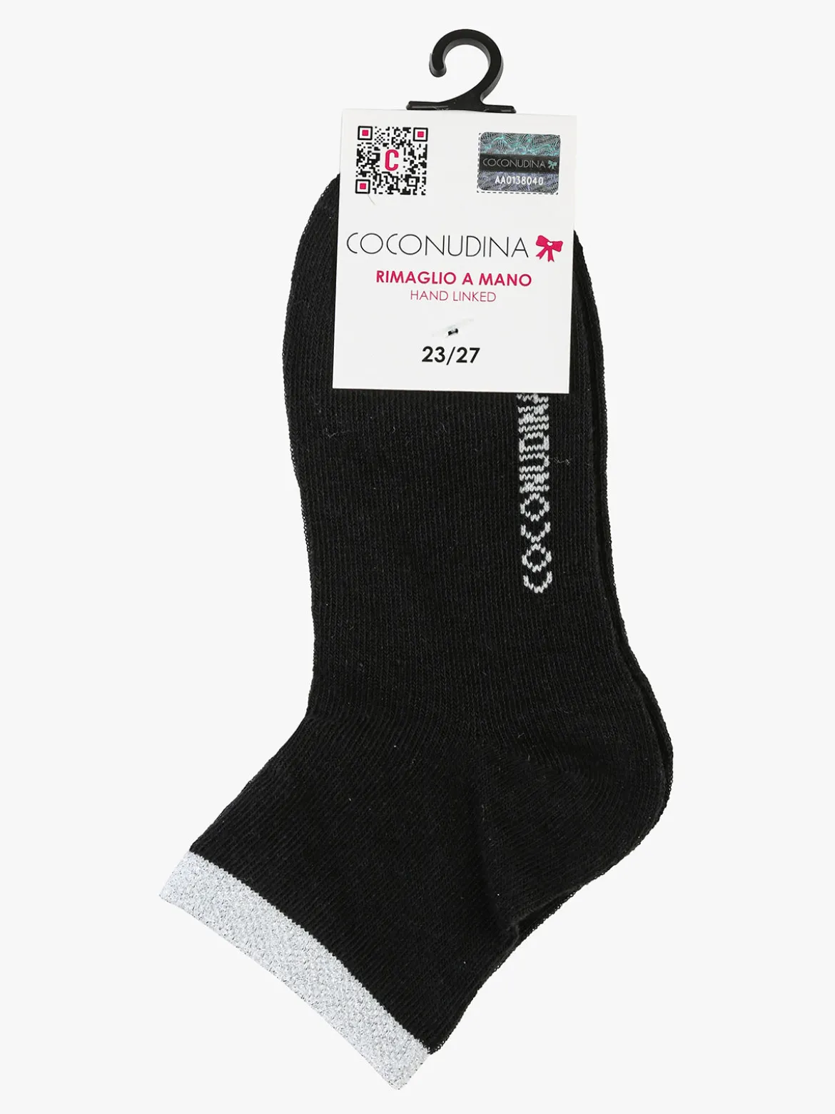 Coconuda Calze corte da bambina con bordo lurex