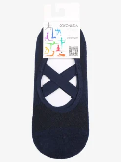 Coconuda Calze fitness antiscivolo da donna - blu scuro