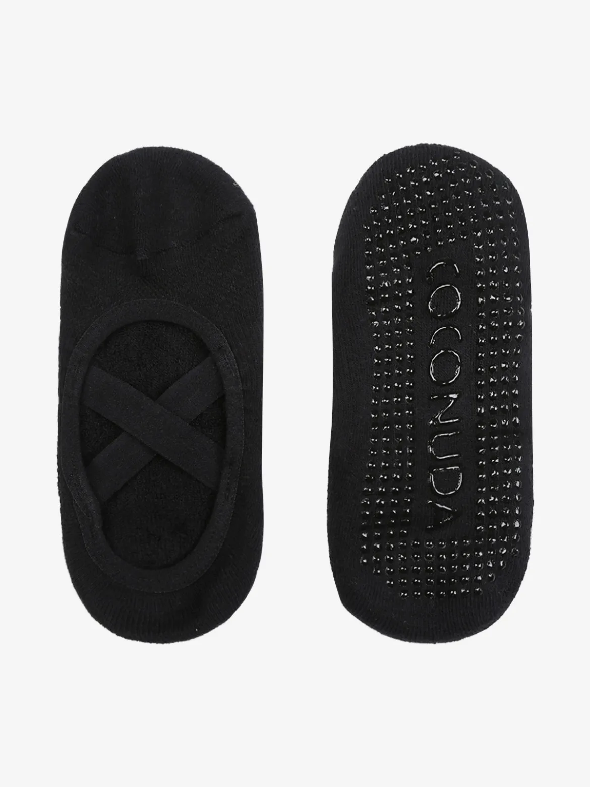 Coconuda Calze fitness antiscivolo da donna - nero