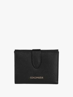 Coconuda Portafoglio in pelle da donna con bottone e bustina removibile