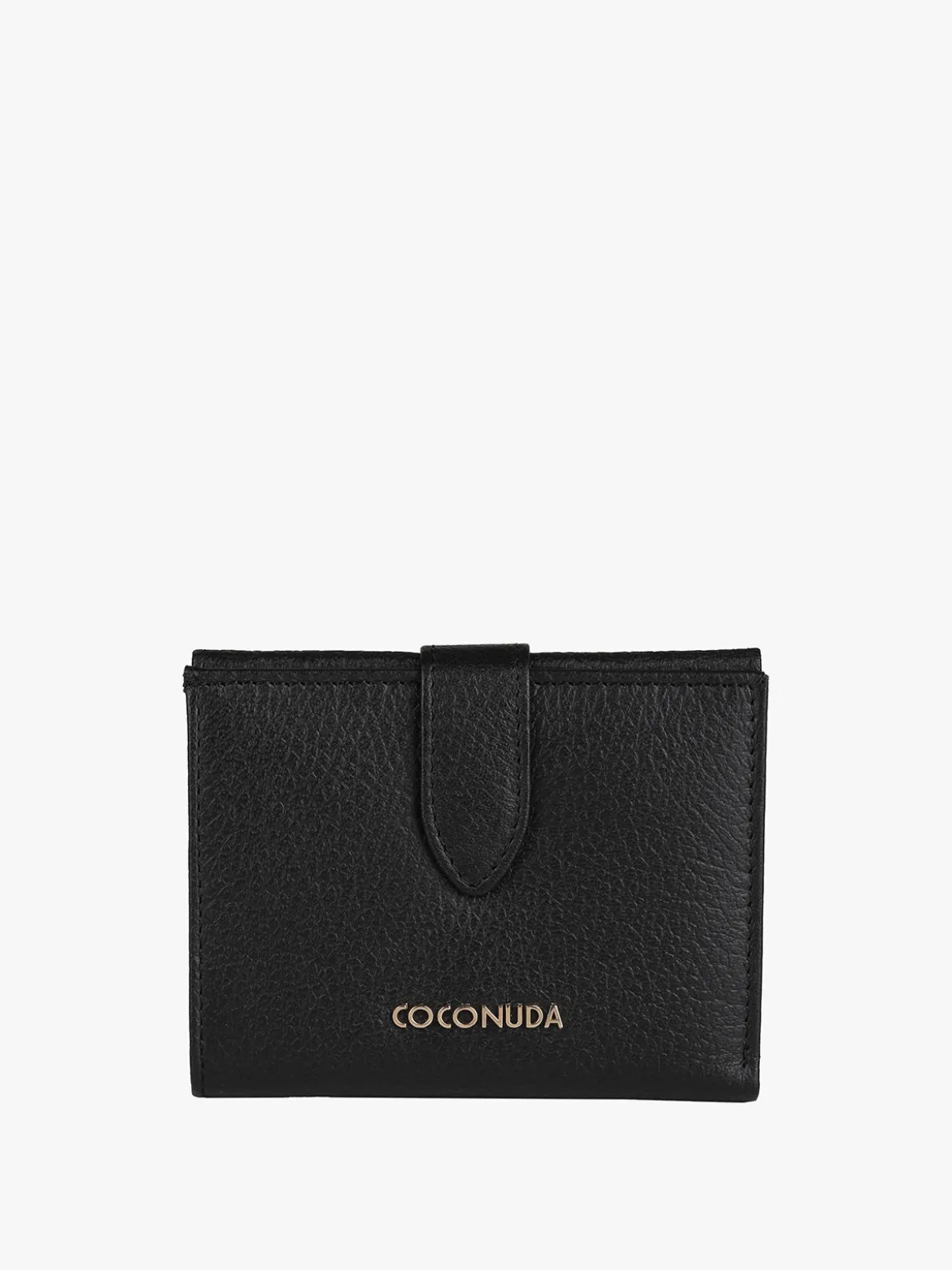 Coconuda Portafoglio in pelle da donna con bottone e bustina removibile
