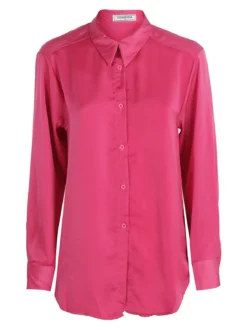 Cosmoda Camicia donna maniche lunghe effetto seta