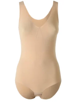 Cotonella AD691 Body donna invisibile in microfibra taglio laser - nudo