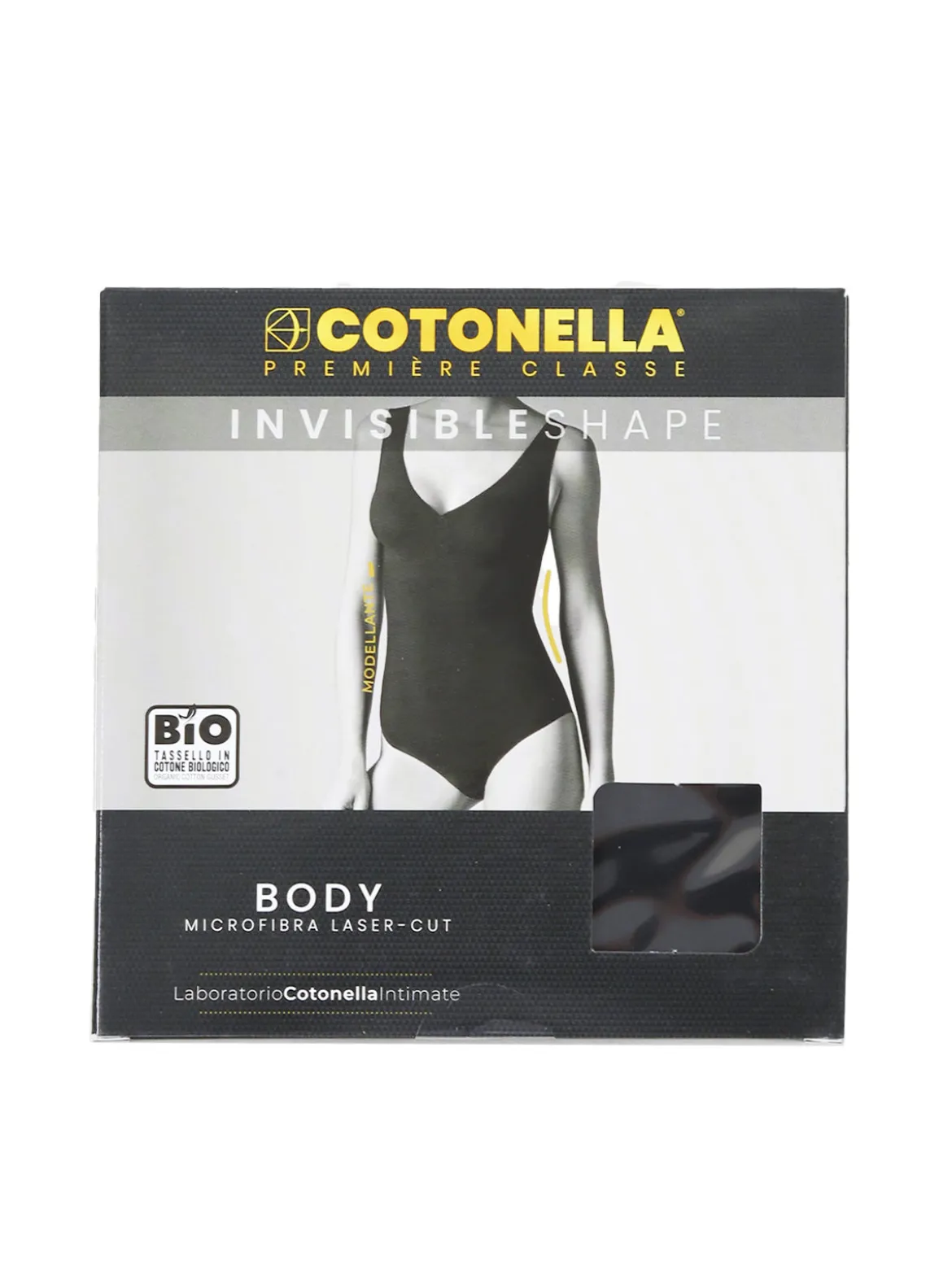 Cotonella AD691 Body donna invisibile in microfibra taglio laser - nudo