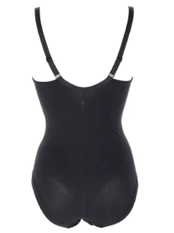 Cotonella CD521D Body donna in pizzo con ferretto coppa D - nero