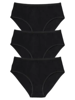 Cotonella Confezione da 3 midi slip in cotone bielastico