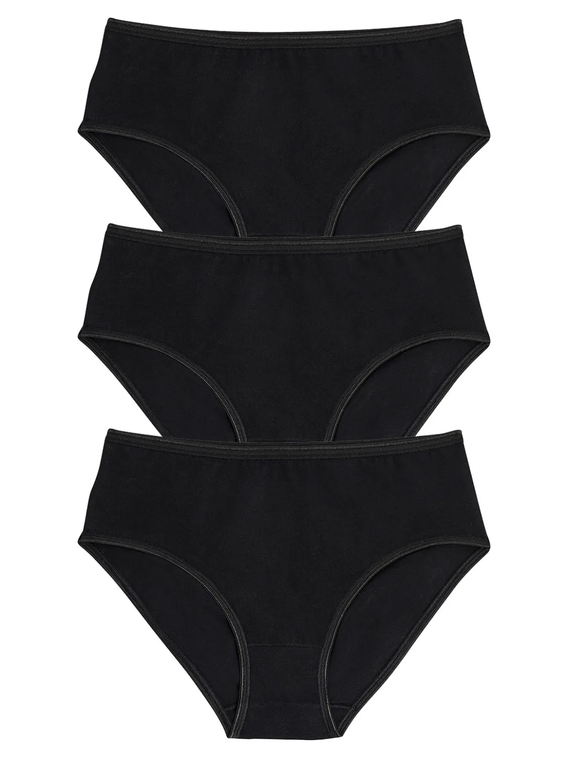 Cotonella Confezione da 3 midi slip in cotone bielastico