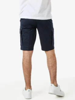 Cotton Belt Bermuda da uomo in cotone stretch con tasconi - blu scuro