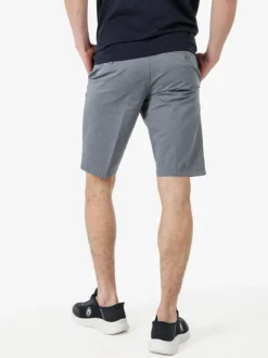 Cotton Belt Bermuda da uomo in cotone stretch texturizzati - grigio