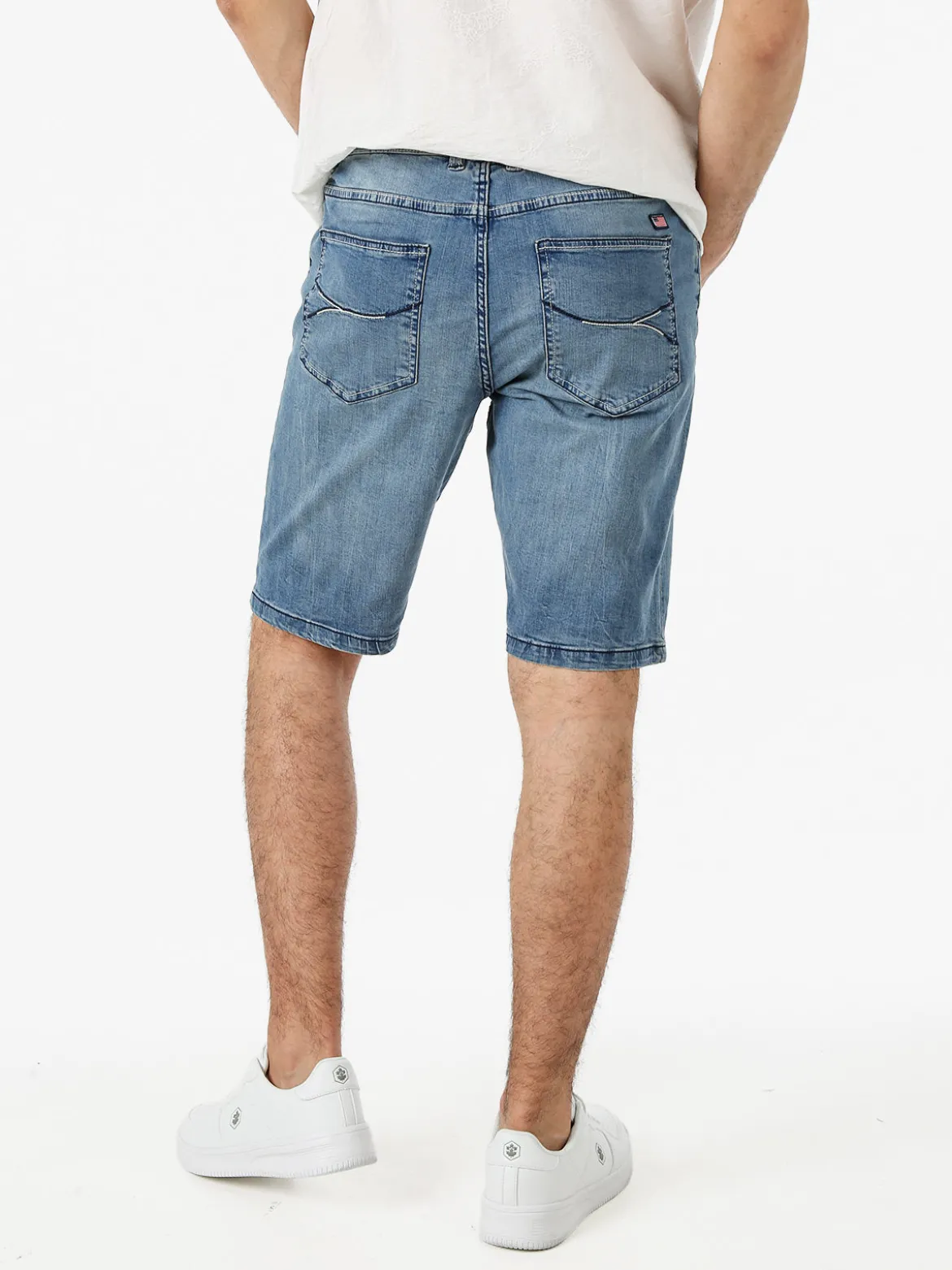 Cotton Belt Bermuda da uomo in jeans stretch - jeans