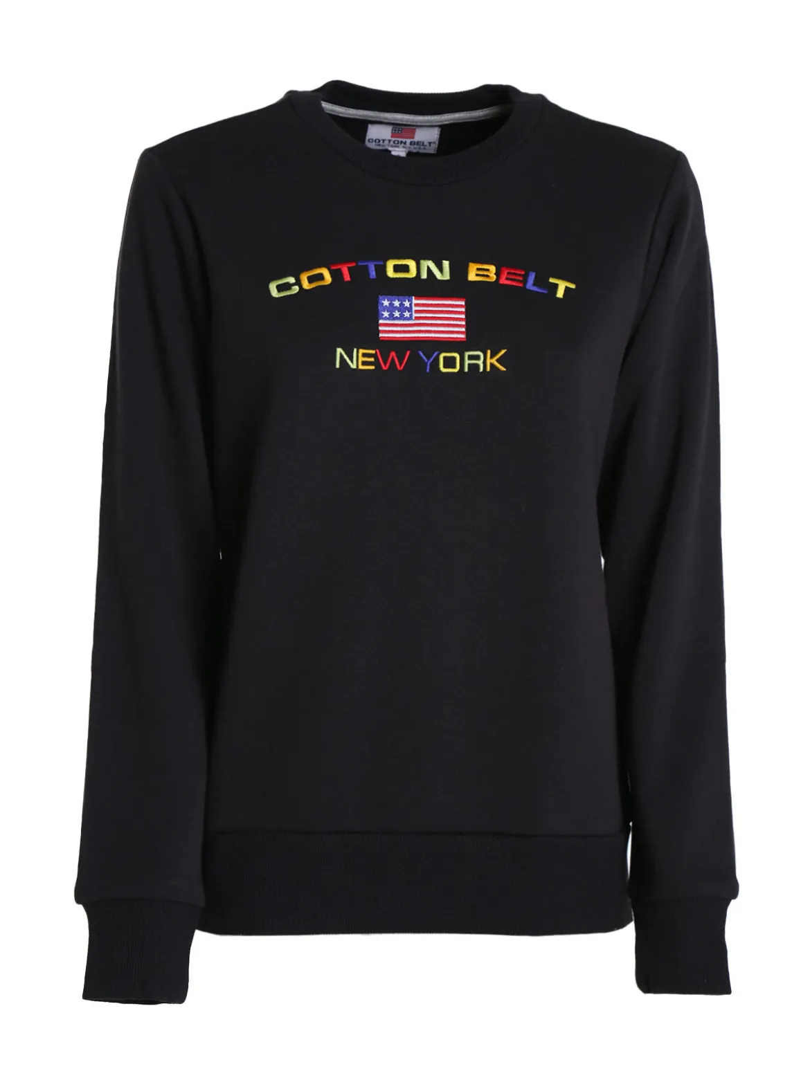 Cotton Belt Felpa pesante da donna con scollo tondo
