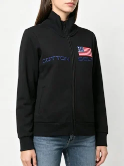 Cotton Belt Felpa pesante da donna con zip