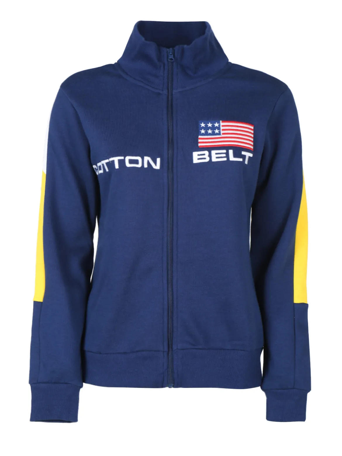 Cotton Belt Felpa pesante da donna con zip completa
