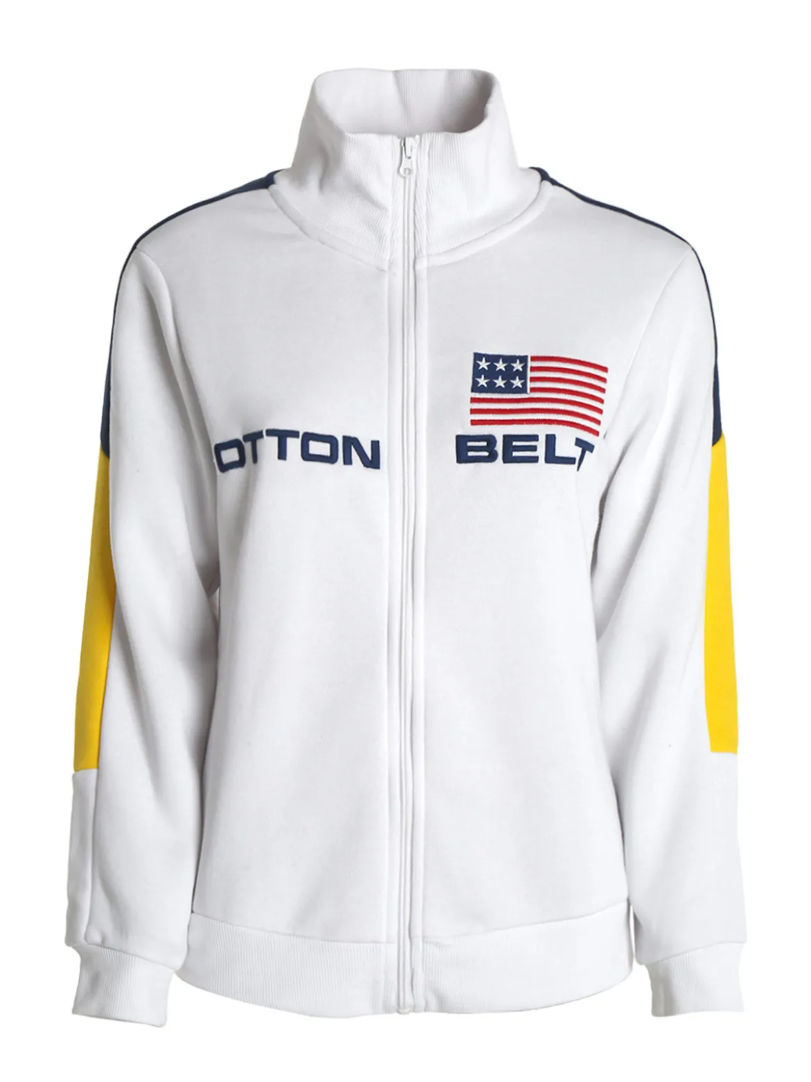 Cotton Belt Felpa pesante da donna con zip completa