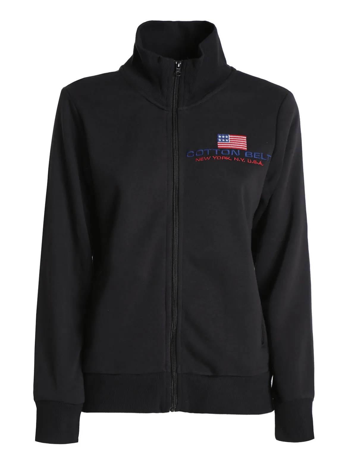 Cotton Belt Felpa pesante da donna full zip