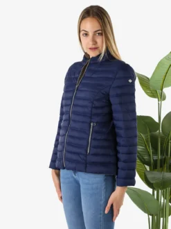Cotton Belt Giubbino donna 100 grammi con zip - blu scuro