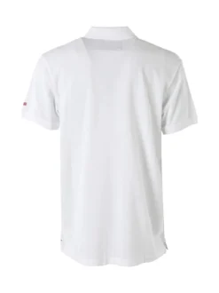 Cotton Belt Polo da uomo in cotone a maniche corte - bianco