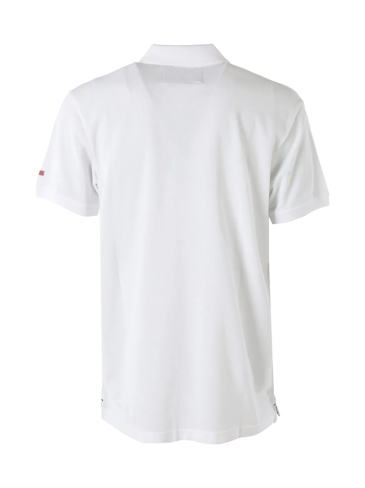 Cotton Belt Polo da uomo in cotone a maniche corte - bianco