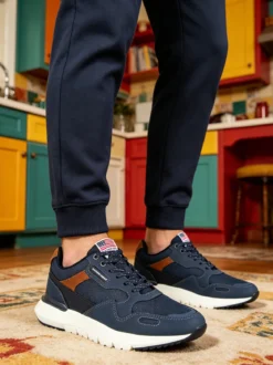 Cotton Belt Sneakers da uomo stringate