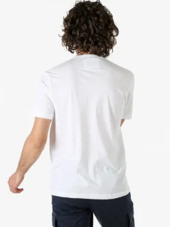 Cotton Belt T-shirt da uomo in cotone con stampa - bianco