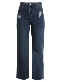 Cover Girl Jeans donna a gamba larga con strappi