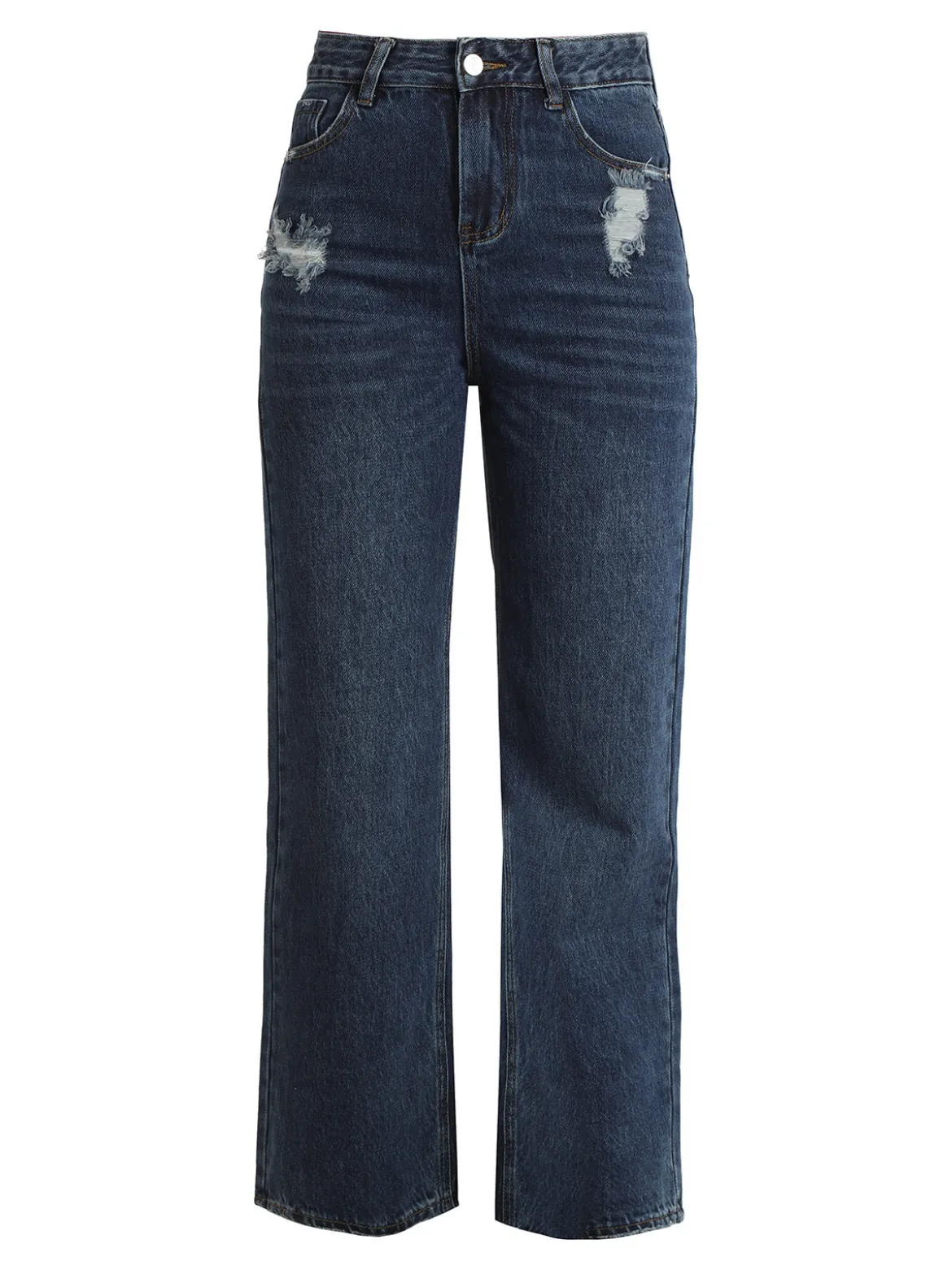 Cover Girl Jeans donna a gamba larga con strappi