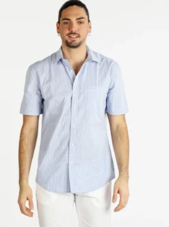 Coveri Collection Camicia da uomo a maniche corte in cotone