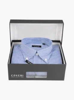 Coveri Collection Camicia da uomo a quadretti regular fit in cotone