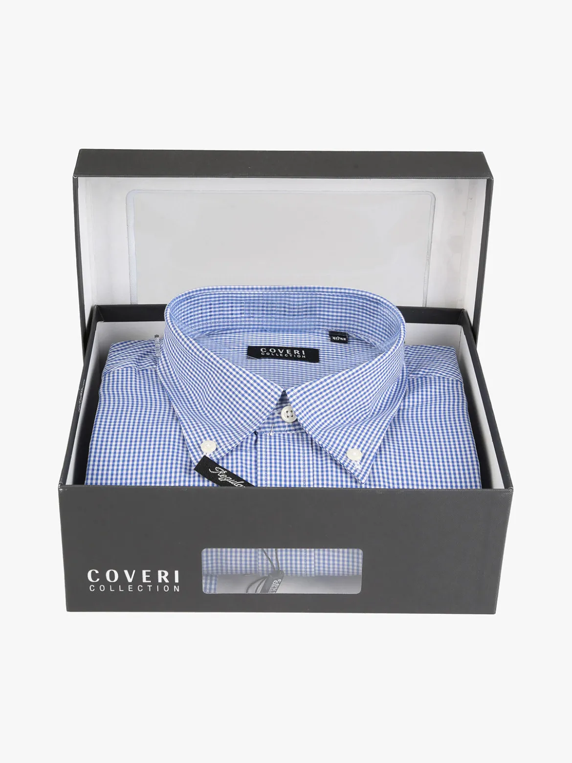 Coveri Collection Camicia da uomo a quadretti regular fit in cotone