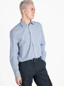 Coveri Collection Camicia da uomo a righe regular fit in cotone