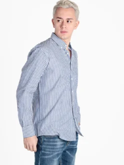 Coveri Collection Camicia da uomo a righe regular fit in cotone