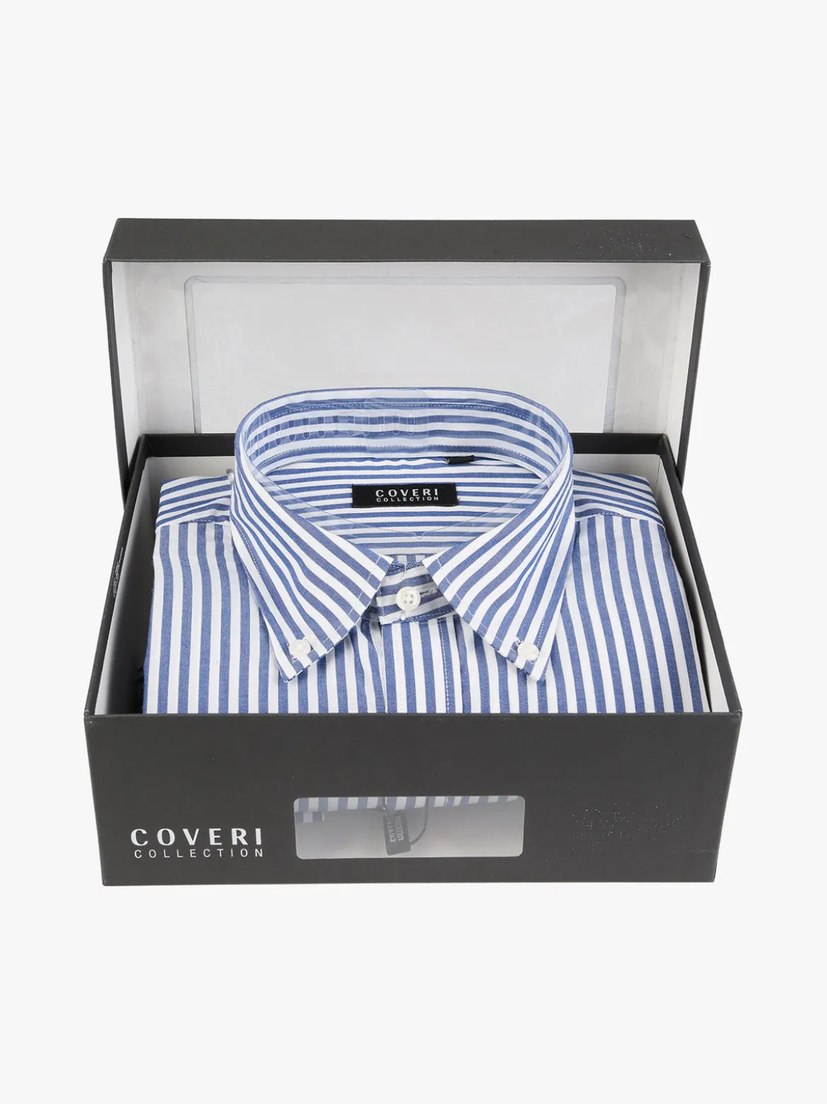 Coveri Collection Camicia da uomo a righe regular fit in cotone
