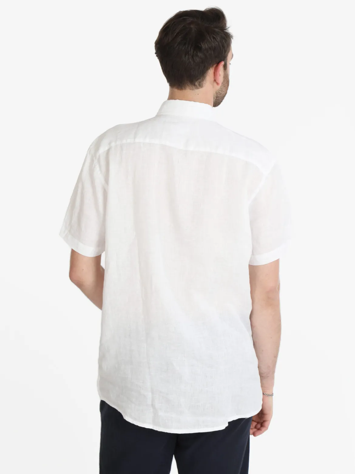 Coveri Collection Camicia in lino da uomo a maniche corte