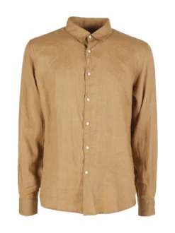 Coveri Collection Camicia in lino da uomo a maniche lunghe