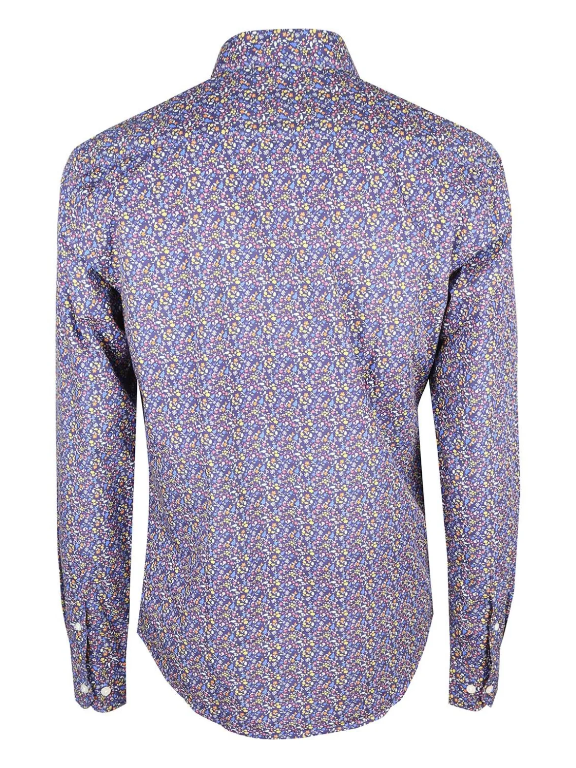 Coveri Collection Camicia uomo fiorata a maniche lunghe semi slim fit