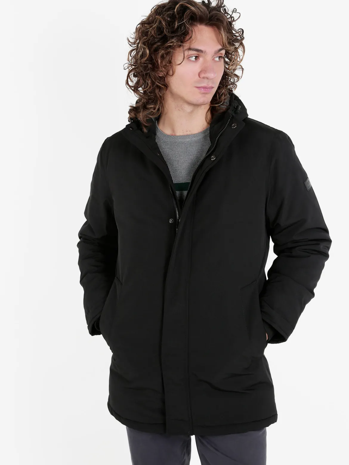 Coveri Collection Giubbotto da uomo imbottito con cappuccio
