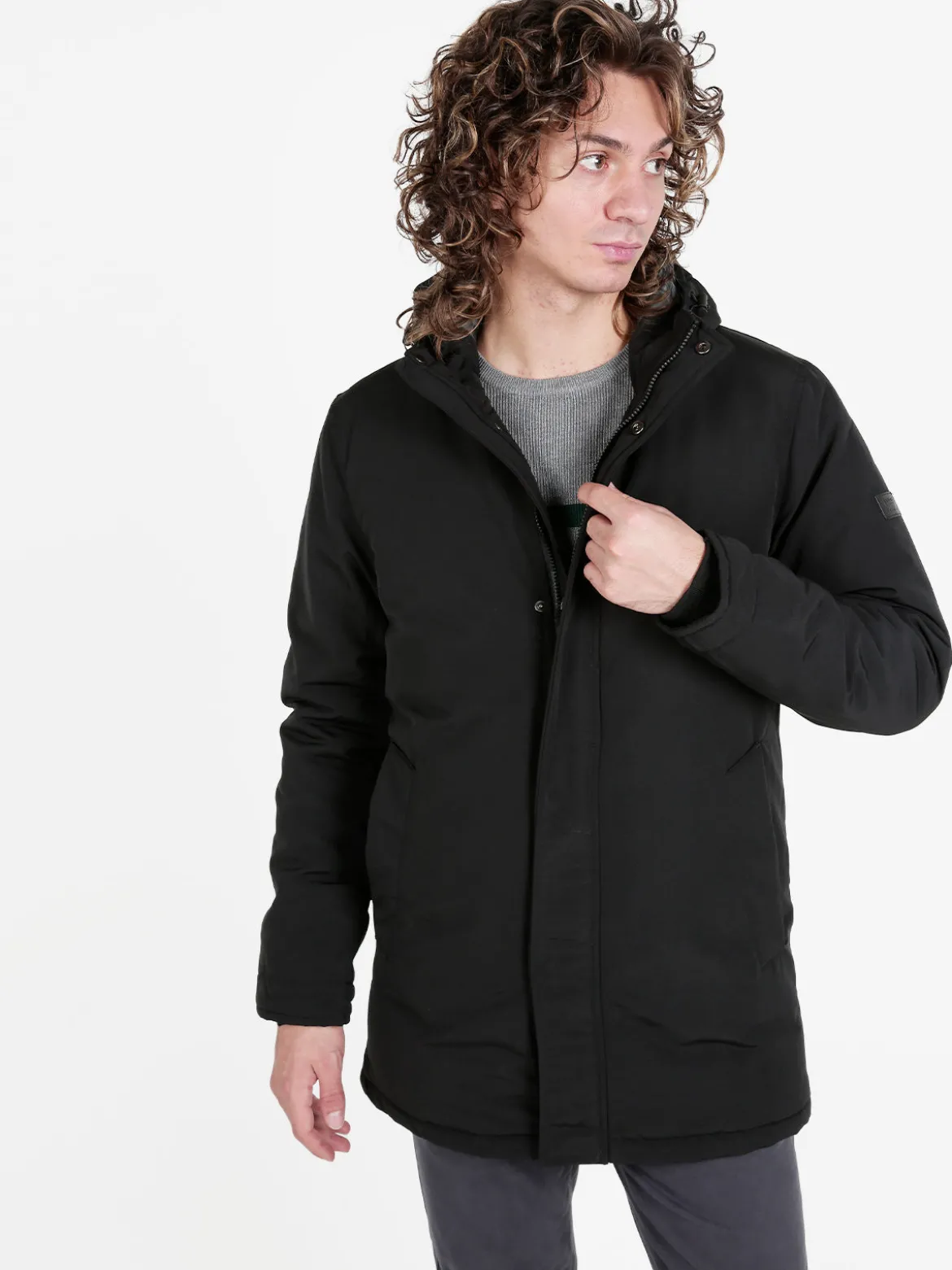 Coveri Collection Giubbotto da uomo imbottito con cappuccio