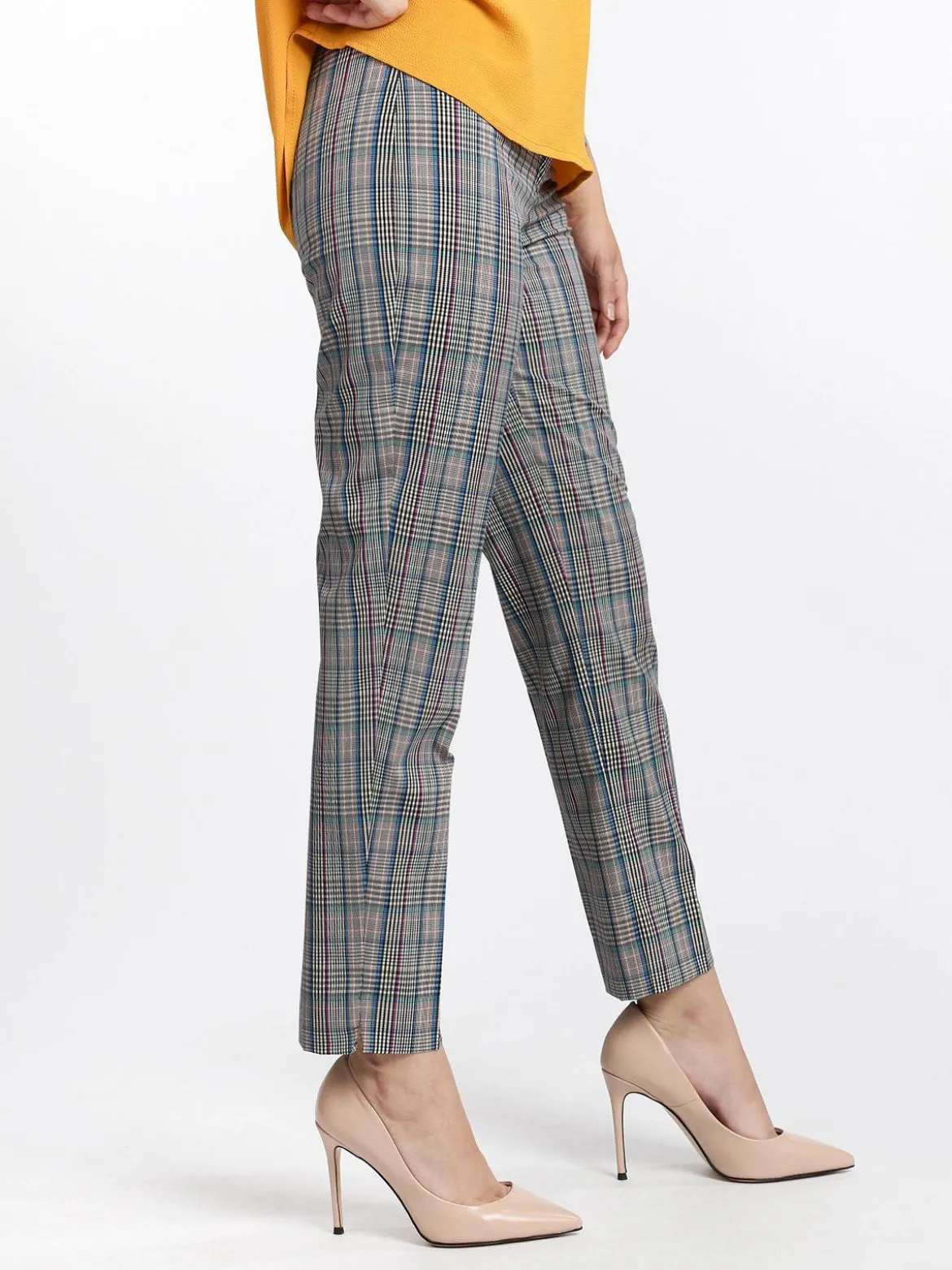 Coveri Collection Pantaloni a quadretti gamba dritta