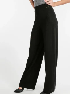 Coveri Collection Pantaloni eleganti a gamba larga con lurex