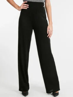 Coveri Collection Pantaloni eleganti a gamba larga con lurex